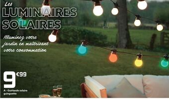 Gifi Guirlande solaire guinguette offre