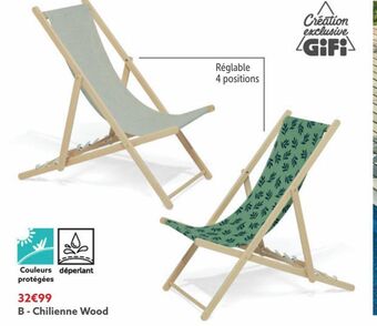 Gifi Chilienne wood offre