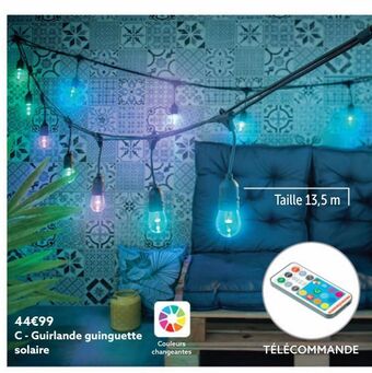 Gifi Guirlande guinguette solaire offre