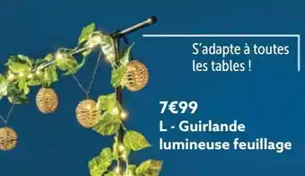 Guirlande lumineuse feuillage
