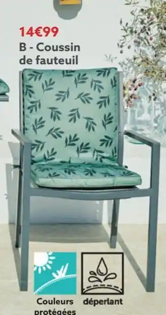 Gifi Coussins de fauteuil offre