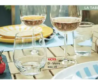 Gifi Verre eaus x6 offre