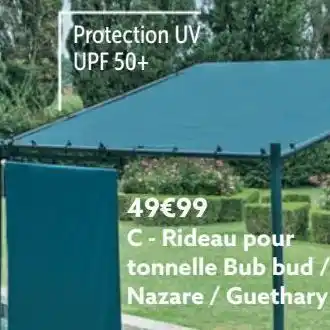 Gifi Rideau pour tonnelle bud bud/ nazare/ guethary offre