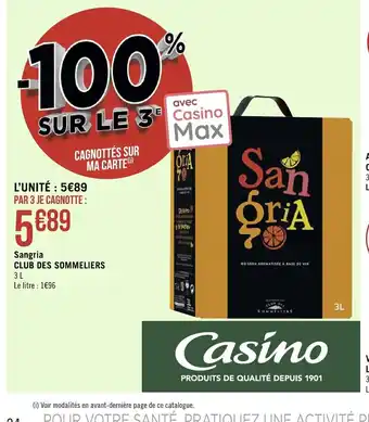 Sangria Club Des Sommeliers