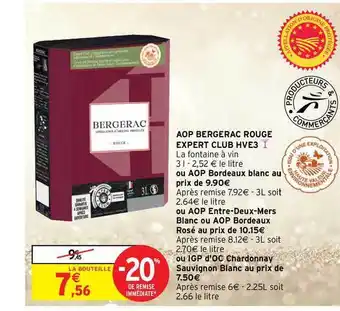 Intermarché Hyper Aop Bergerac Rouge Expert Club Hve3 offre