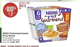 Nestle P'Tit Gourmand Caramel De 6 à 36 Mois