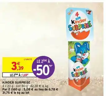 Intermarché Hyper Kinder Surprise offre