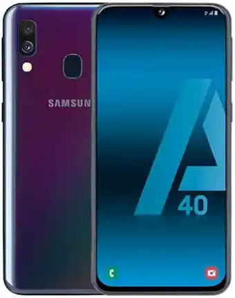 Samsung galaxy a40 - smartphone portable débloqué 4g (ecran: 5, 9 pouces - 64 go - double nano-sim - android) - noir - ver...