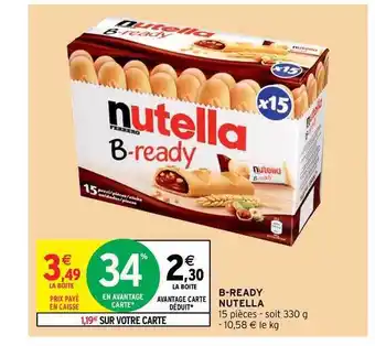 Intermarché Hyper B-ready Nutella offre