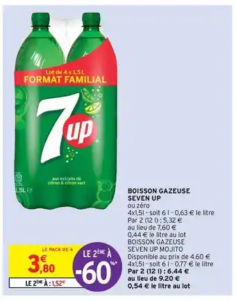 Intermarché Hyper Boisson Gazeuse Seven Up offre