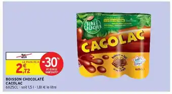 Intermarché Hyper Boisson Chocolaté Cacolac offre