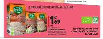 ALDI Farine D'épeautre Bio Simplement Bon Et Bio 1Kg offre