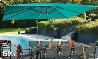 Intermarché Parasol deporte rotatif 3X4 M 360 leena vert de gris offre