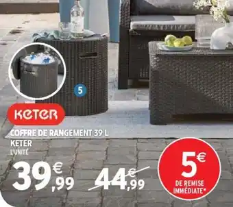 Intermarché Coffre de rangement 39 L keter offre