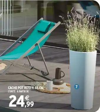 Intermarché Cache pot alto H 65 cm offre