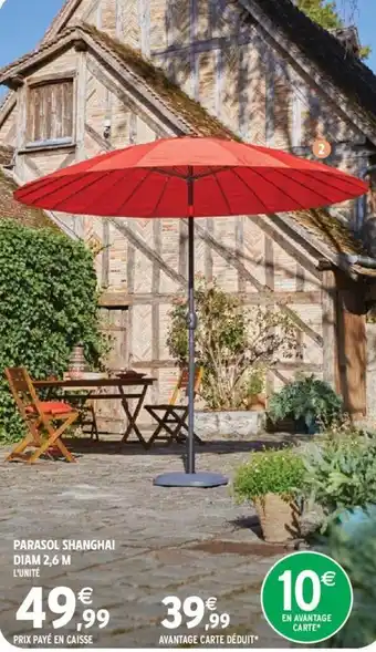 Intermarché Parasol shanghai diam 2,6 M offre