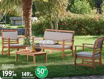 Intermarché Salon de jardin 4 personnes ela offre