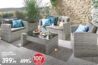 Intermarché Salon de jardin 4 personnes riviera offre