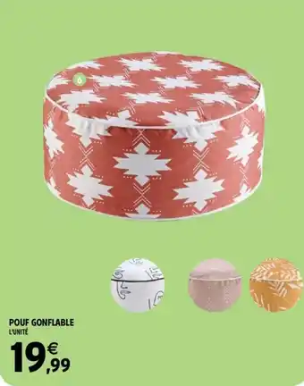 Intermarché Pouf gonflable offre