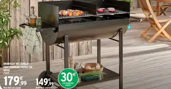 Bacbecue rectangle semi tonneau 90X50 CM maya