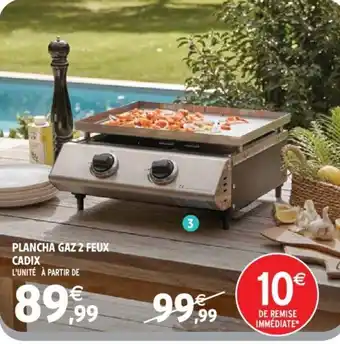 Intermarché Plancha gaz 2 feux cadix offre