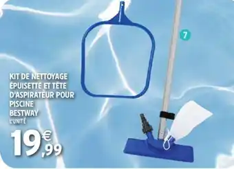 Intermarché Kit de nettoyage épuisette et tête d'aspirateur pour piscine bestway offre