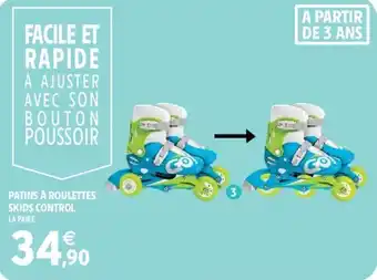 Patins à roulettes skids control