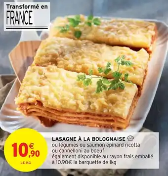 Lasagne à la bolognaise