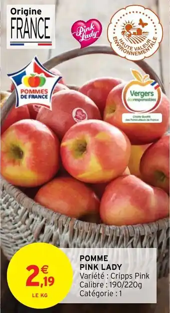 Intermarché Pomme pink lady offre