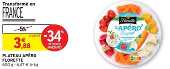 Intermarché Plateau apéro FLORETTE offre
