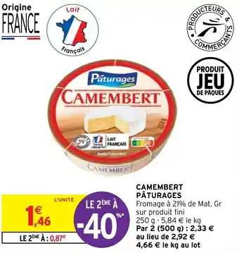 Intermarché Camembert pâturages offre