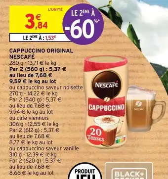 Cappuccino original nescafé