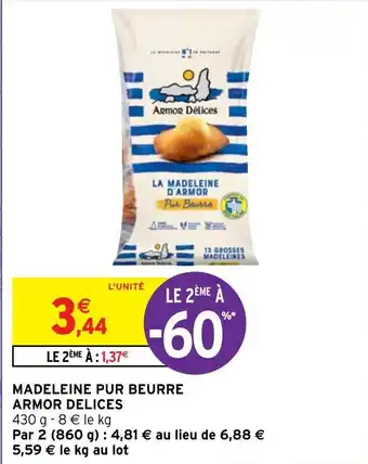 Madeleine pur beurre armor delices