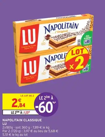Intermarché Napolitain classique LU offre
