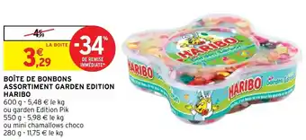 Intermarché Boîte de bonbons assortiment garden edition HARIBO offre