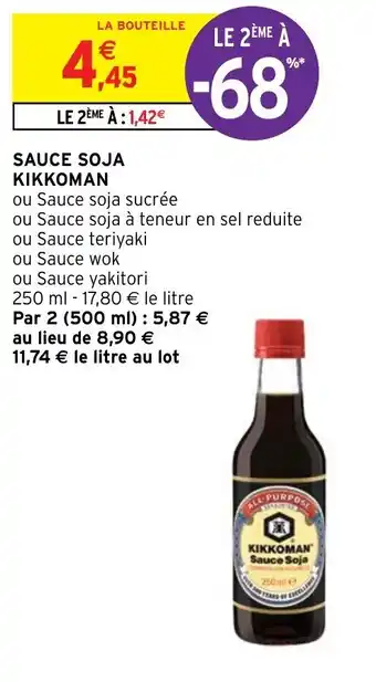 Intermarché Sauce soja KIKKOMAN offre