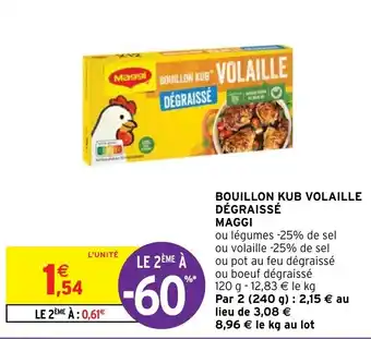 Bouillon kub volaille dégraissé MAGGI