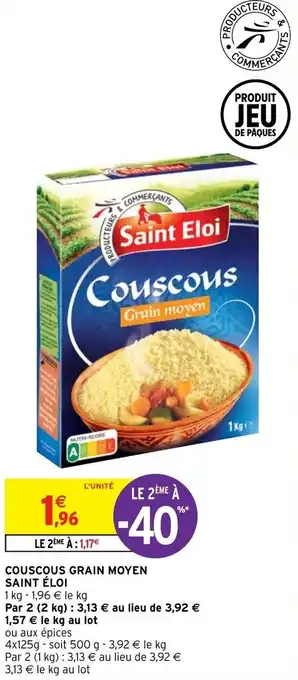 Intermarché Couscous grain moyen saint éloi offre