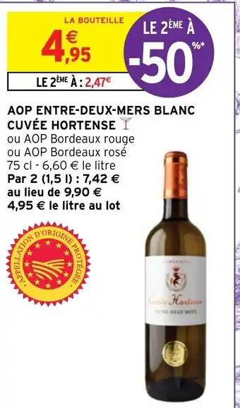 Intermarché AOP Entre-Deux-Mers Blanc Cuvée Hortense offre