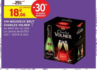 Intermarché Vin Mousseux Brut Charles Volner offre