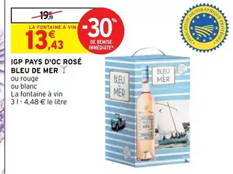 Intermarché IGP Pays D'Oc Rosé Bleu de Mer offre