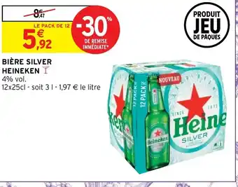 Intermarché Bière Silver Heineken offre