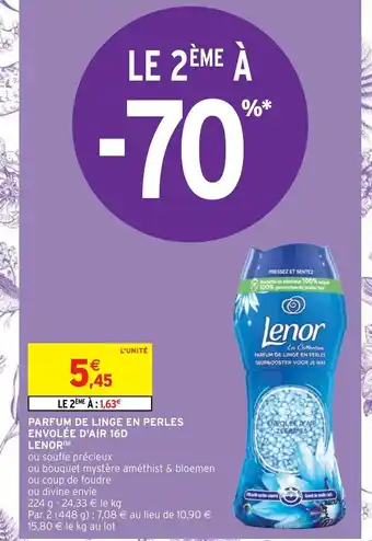 Parfum de Linge en Perles Envolée D'Air 16D Lenor
