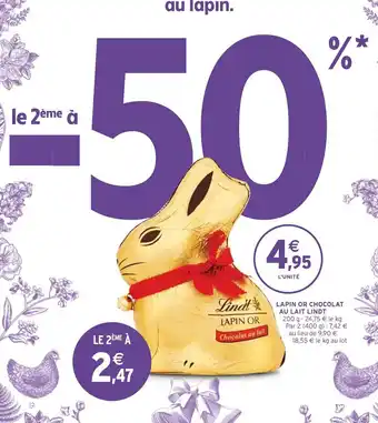 Lapin or Chocolat au Lait Lindt