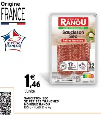 Saucisson Sec 32 Petites Tranches Monique Ranou