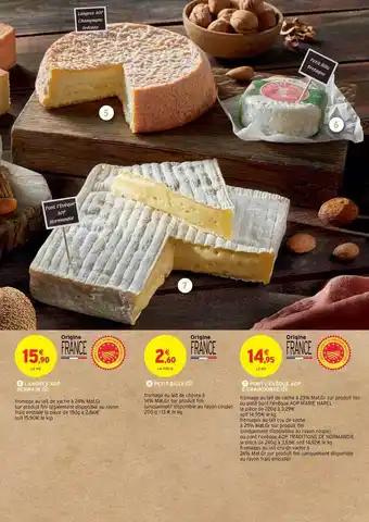 Intermarché Hyper Langres Aop Germain, Petit Billy, Pont L'évêque Aop E.graindorge offre