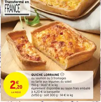 Intermarché Hyper Quiche Lorraine offre