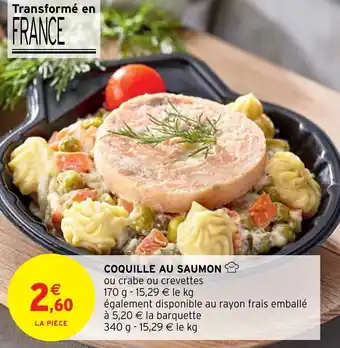Intermarché Hyper Coquille Au Saumon offre