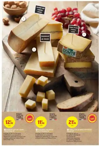 Intermarché Hyper Morbier Aop 100 Jours Juraflore, Beaumont De Savoie Pointe Percée, Comte Aop 24 Mois D'affinage Vagne offre