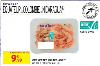 Intermarché Hyper Crevettes Cuites ASC offre